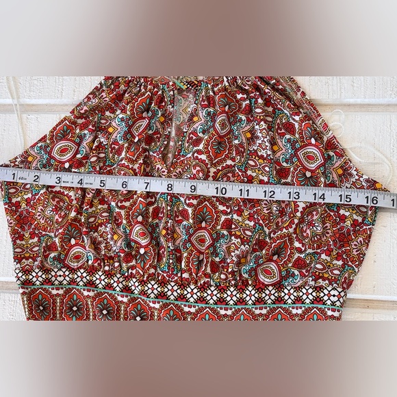 London Times Women’s Maxi Halter Dress Medallion Size 8 - Picture 9 of 10